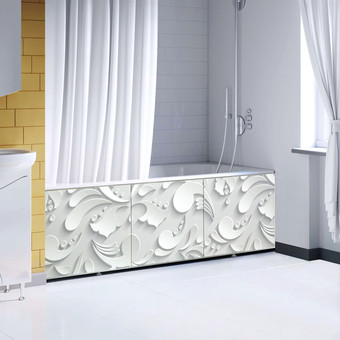 Фронтальный экран под ванну Comfort Alumin Ажур 3D 1.5