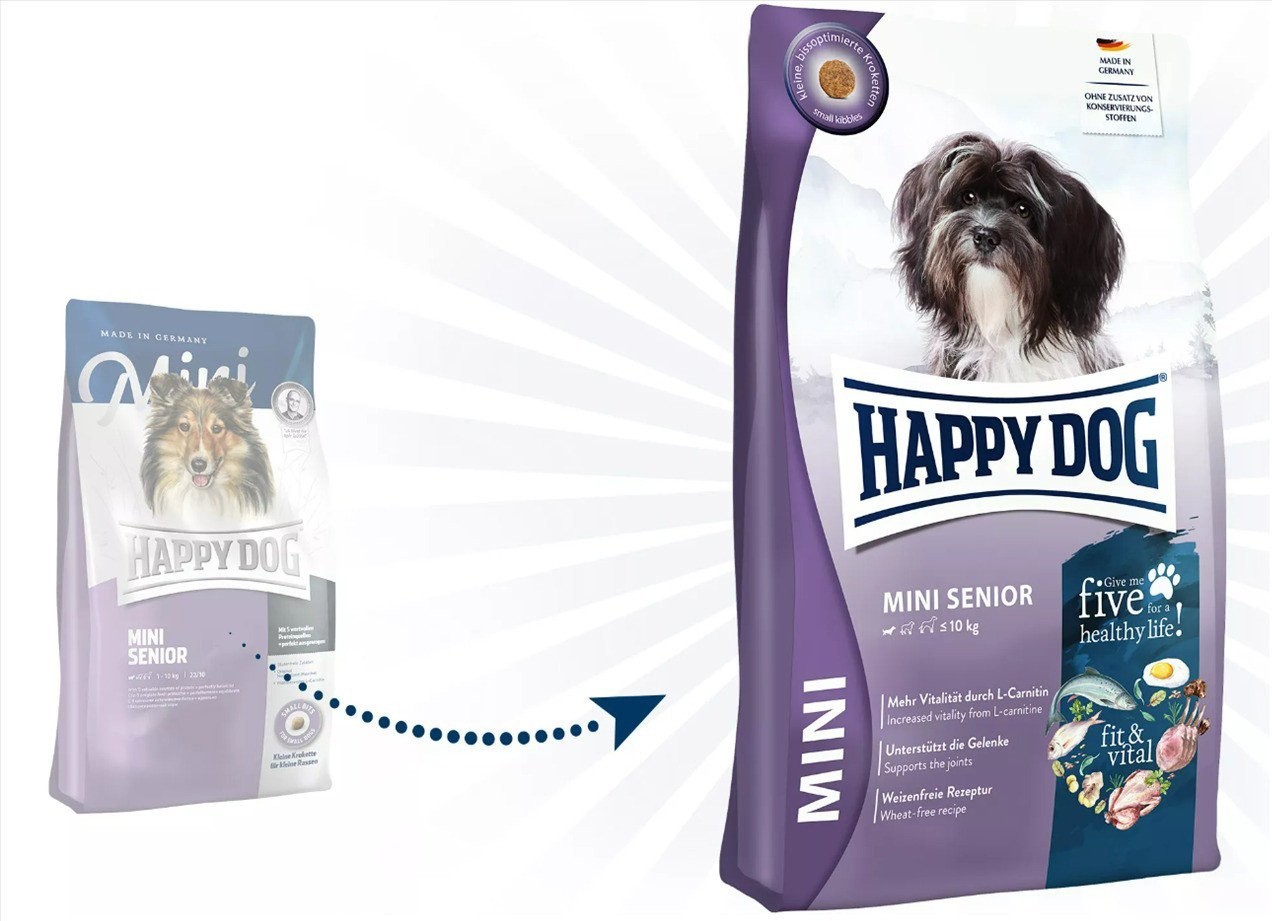 Сухой корм для собак Happy Dog Mini Senior fit & Vital 61210 0.8 кг