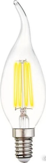Светодиодная лампочка Ambrella Filament LED C37L-F 6W E14 4200K (60W) 202215