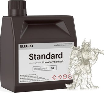 Фотополимер Elegoo Standard 2кг (полупрозрачный)