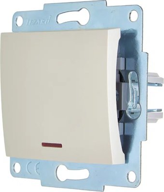 Выключатель Lezard Asti 7081-3088-111 (жемчужно-белый перламутр)