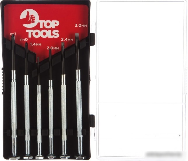 Набор отверток прецизионных TopTools 39D193 (6 предметов)