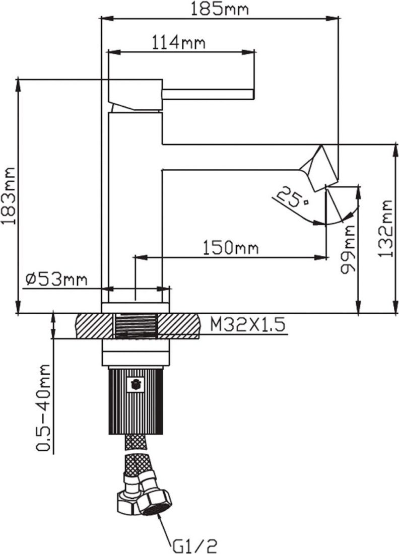Смеситель Diadonna D234-10QH