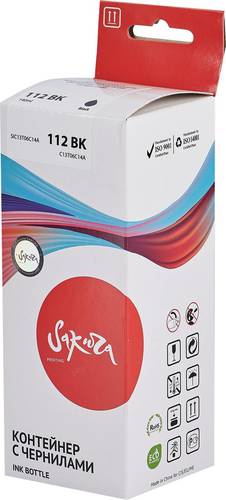 Чернила Sakura Printing SIC13T06C14A (аналог Epson 112 BK)