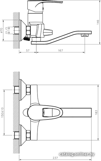 Смеситель Decoroom DR70044