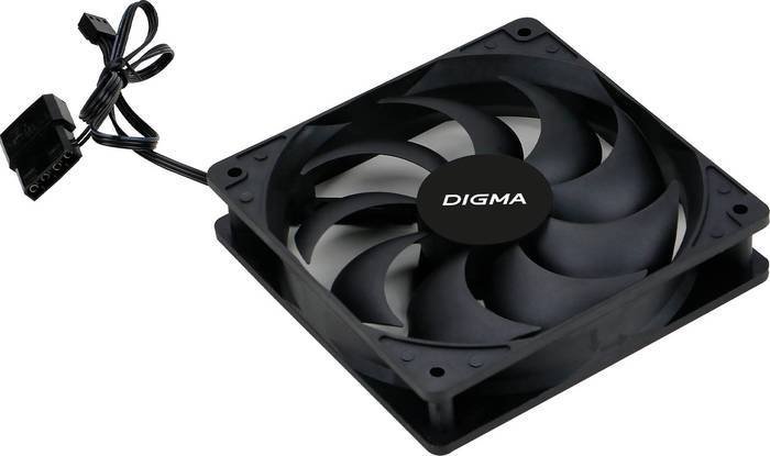 Вентилятор для корпуса Digma DFAN-120-9