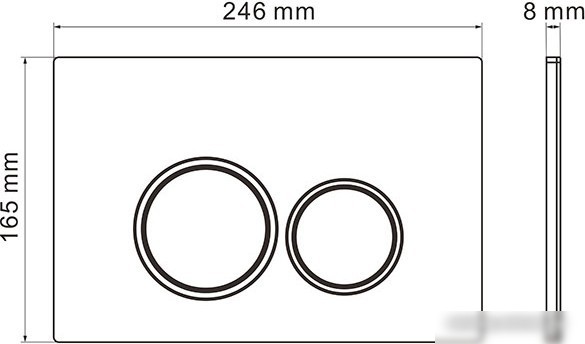 Унитаз подвесной Roxen Antares Bidet в комплекте с инсталляцией StounFix Slim 6 в 1 932494 (кнопка: хром матовый)