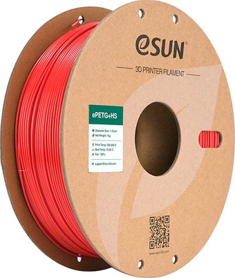 Пластик eSUN PETG+HS filament PETG+HS175R1Y1 (1.75мм, красный)