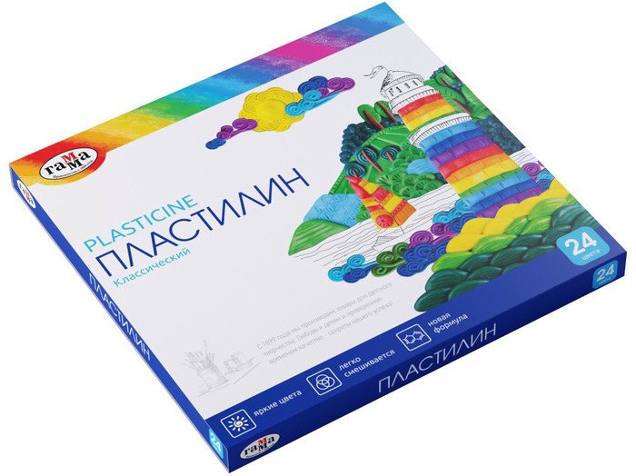 Пластилин Гамма Классический 281036 (24 цв)