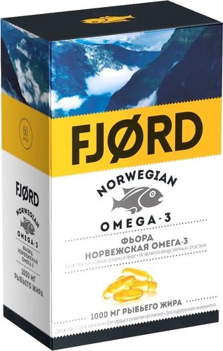 БАД Fjord Норвежская Омега-3 (60капсул)