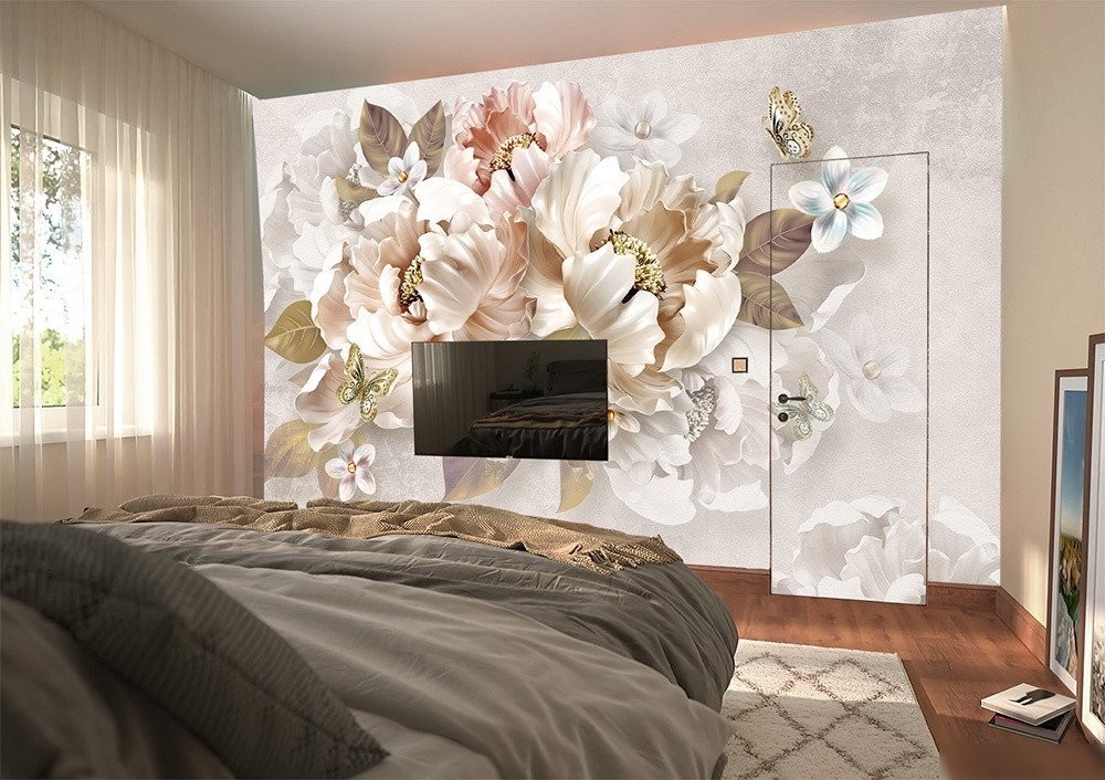 Фотообои Vimala 3D Сюжет с цветами 270x400