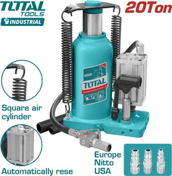 Бутылочный домкрат Total THT109206 20т