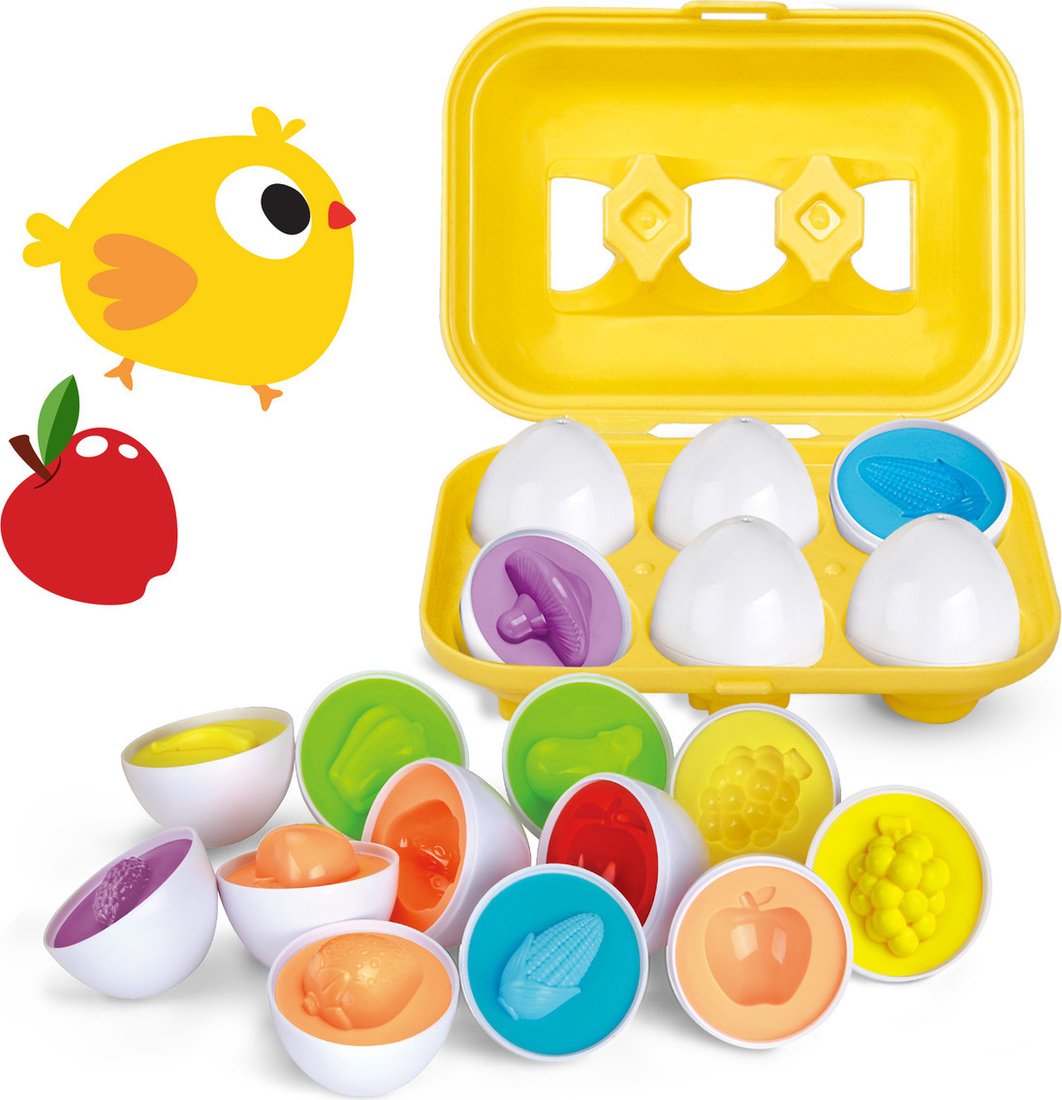 Сортер Baby Toys Овощи и фрукты Яйца 70083 (6 шт)