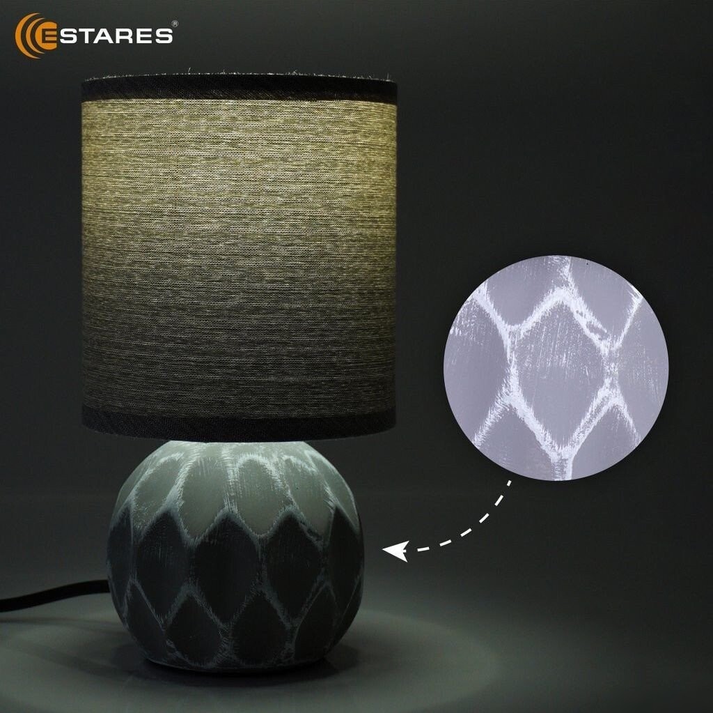 Настольная лампа Estares Cofi 1xE14 R-120x220-GRAY-220-IP20