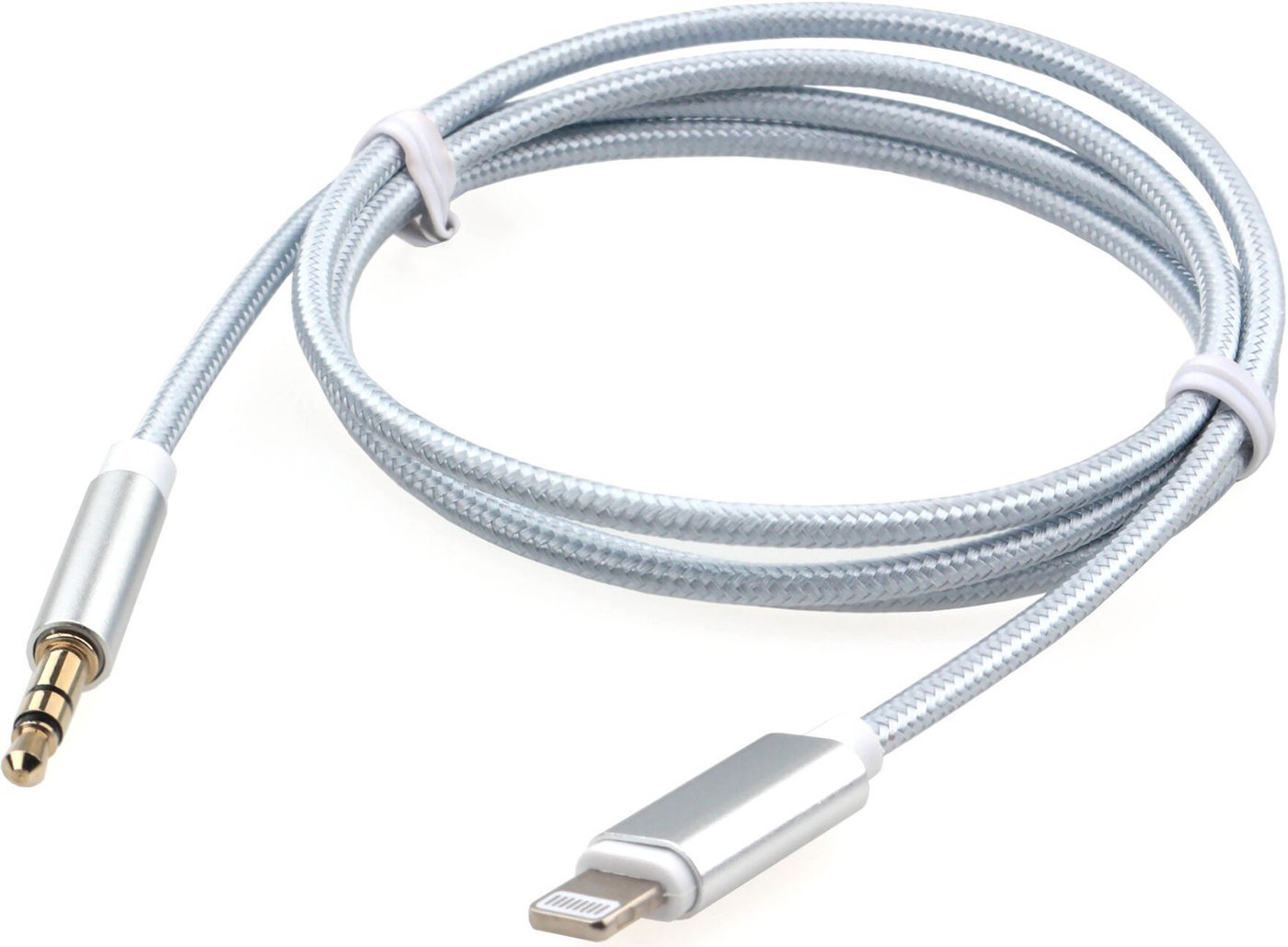 Кабель Cablexpert CCAB-AP35M-1M-W Lightning - 3.5 Jack (1 м, белый)