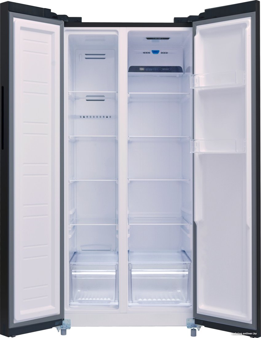 Холодильник side by side Weissgauff WSBS 500 Inverter NoFrost Black Glass