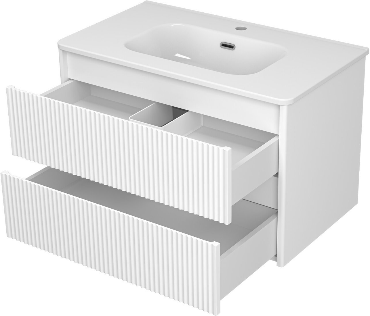 Brevita Тумба с умывальником Riva 80 RIV-07080-0102Я+B-OND080-01