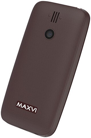 Кнопочный телефон Maxvi B110 (коричневый)
