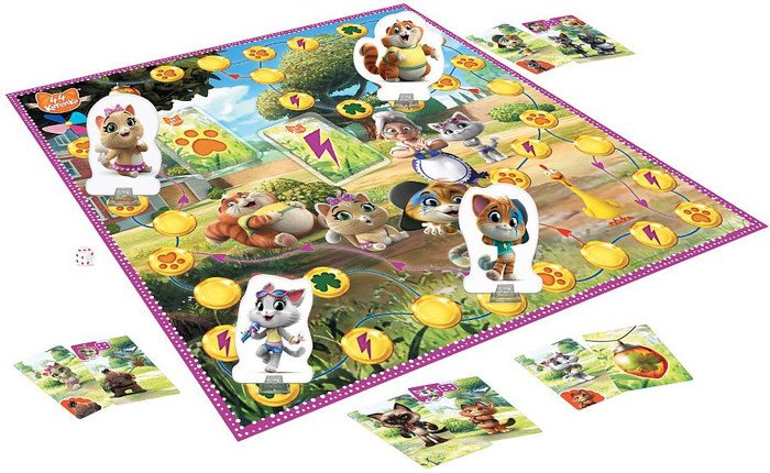Детская настольная игра Звезда 44 котенка. Счастливый клевер