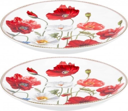 Набор тарелок Elan Gallery Маки 420762 (New Bone China)