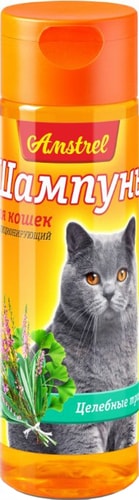Шампунь Amstrel для кошек кондиционирующий с целебными травами 120 мл
