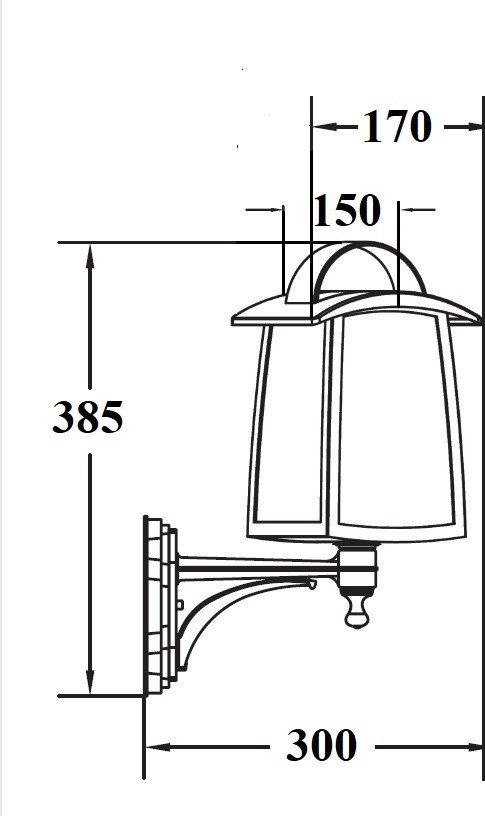 Фасадный светильник Oasis Light 2736Cl 01 Bl