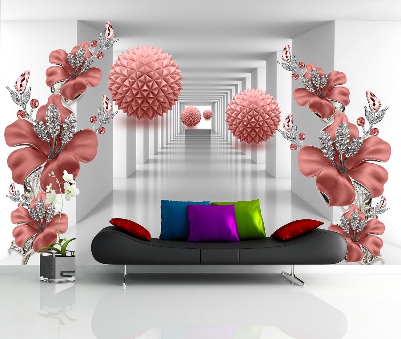 Фотообои Citydecor Цветочная абстракция 12 200x260