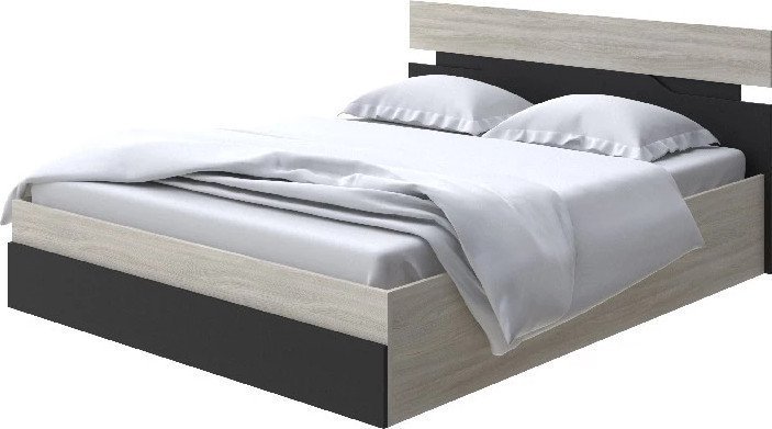 Кровать Ormatek Proson Milton с ПМ 140x200 (ясень шимо светлый/черный)