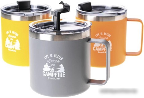 Термокружка RoadLike Camp 415мл (серый)