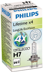 Галогенная лампа Philips H7 LongLife EcoVision 1шт [12972LLECOC1]