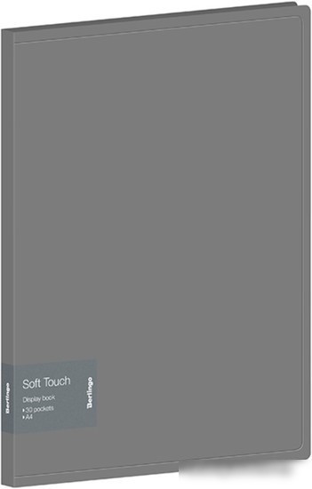 Папка для бумаг Berlingo Soft Touch DB4_30985 (серый) Папка для бумаг Berlingo Soft Touch DB4_30985 (серый)