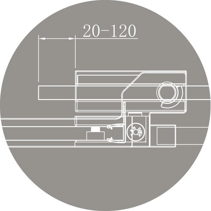 Душевая дверь Cezares SLIDER-B-1-100/110-BR-BORO