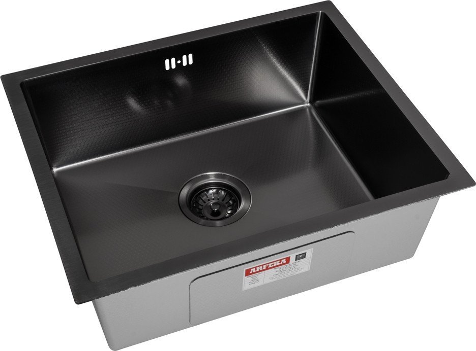 Кухонная мойка ARFEKA ECO AR 550*450 BLACK PVD NANO DECOR