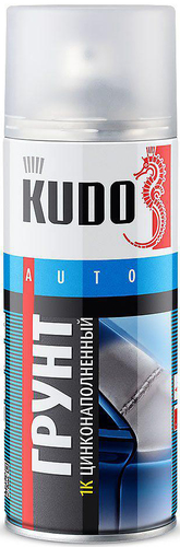 Автомобильный грунт Kudo Цинконаполненный KU-2301 520мл (серый)