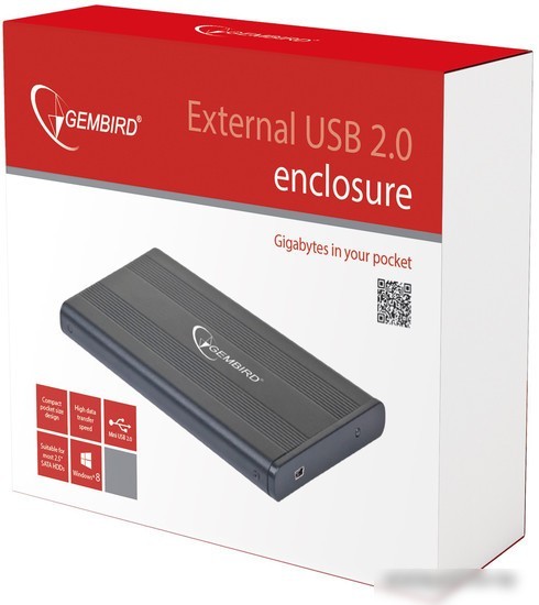 Бокс для жесткого диска Gembird EE2-U2S-5