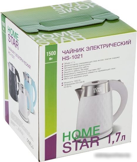 Электрический чайник HomeStar HS-1021 (белый)