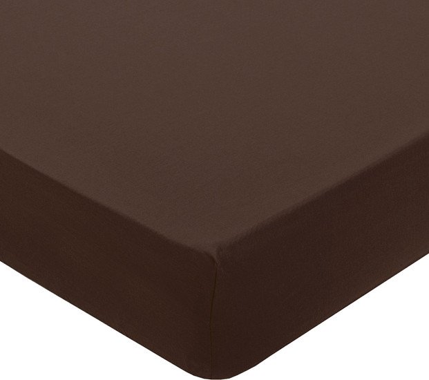 Постельное белье Миланика Шоколад на резинке 200x200 (поплин г/к)