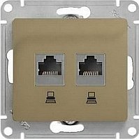 Розетка компьютерная Systeme Electric Glossa GSL000485KK
