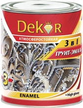 Эмаль Dekor грунт-эмаль 3 в 1 (белый, 0.9 кг)