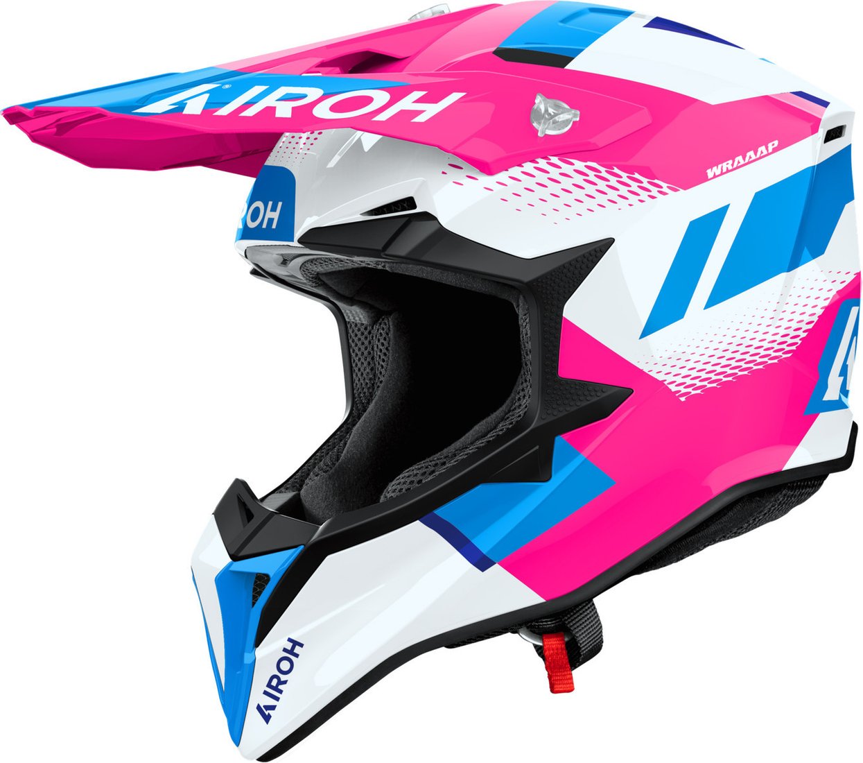 Мотошлем Airoh WRAAAP Vision WRAV54-XS (XS, розовый глянец)