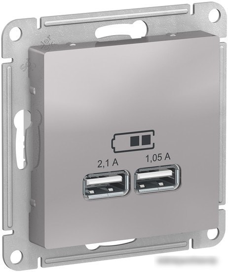 Розетка USB Schneider Electric Atlas Design ATN000333 Розетка USB Schneider Electric Atlas Design ATN000333