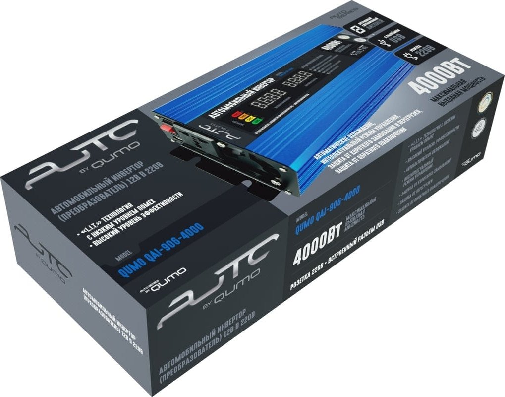 Автомобильный инвертор QUMO QAI-906-4000