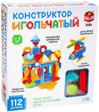 Конструктор Unicon Игольчатый 7598131 (112 эл)
