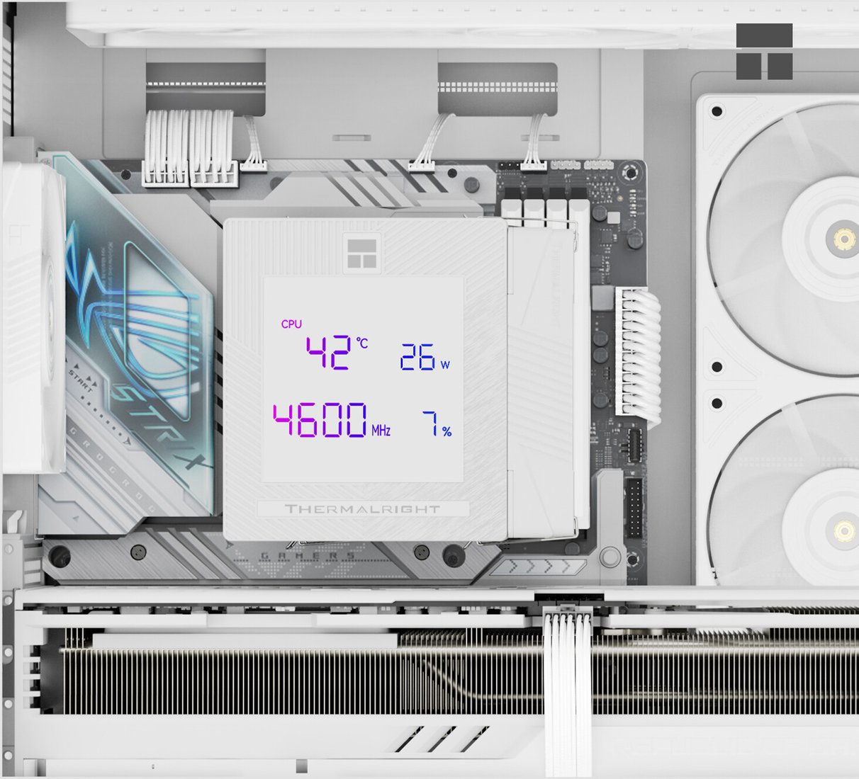 Кулер для процессора Thermalright Phantom Spirit 120 Digital SNOW (черный)