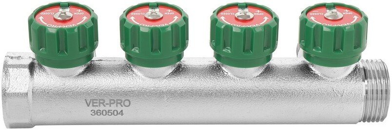 Запорная арматура Vieir Коллектор водоразборный VER440-4A