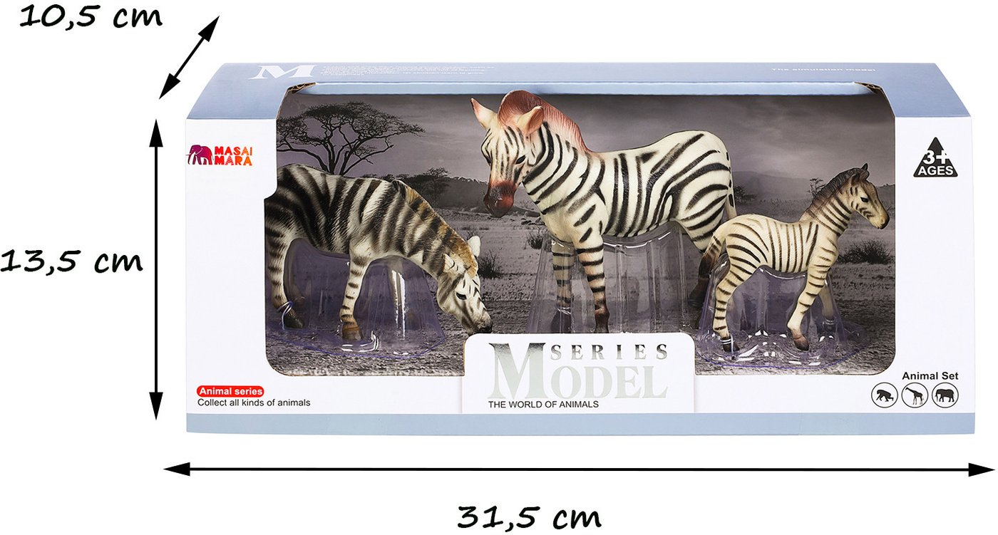 Набор фигурок Masai Mara Мир диких животных. Семья зебр MM211-237
