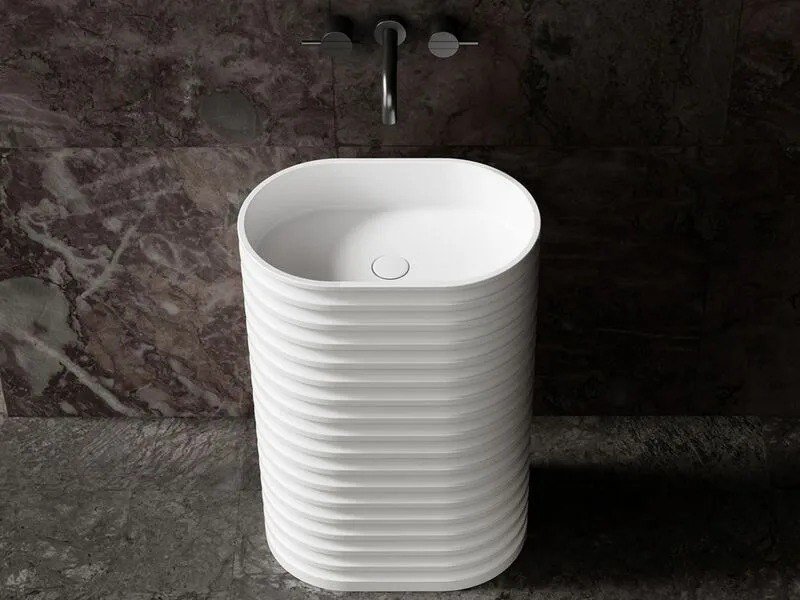 Умывальник Abber Stein AS2550-H (белый матовый)