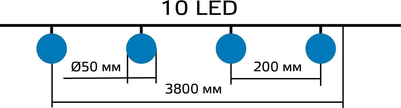 Новогодняя гирлянда Gauss Solar GS033