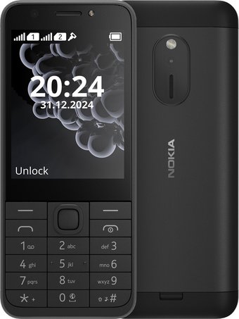 Кнопочный телефон Nokia 230 (2024) Dual SIM TA-1609 (черный)