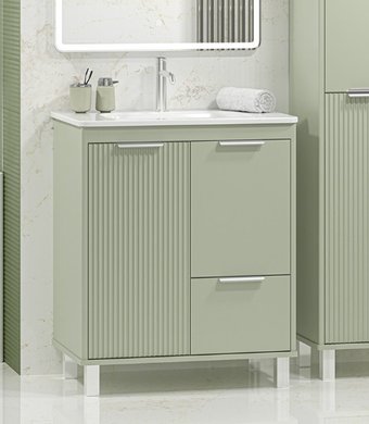 Brevita Тумба под умывальник Risacca Pistachio 70 RIS-06070-0842Я (фисташковый)